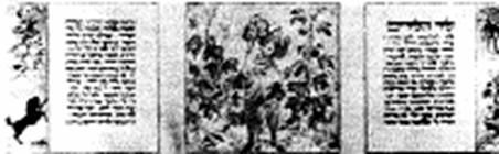 Рукописный свиток «Песни песней» 
Ю. Генса. 
