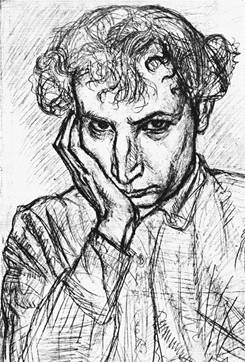 Автопортрет М. Аксельрода. 1921 год.