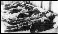 Разрушенный дом и жертвы кишиневского погрома.