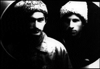 С военкомбригом И.И. Карпезо. После вручения ордена Красного Знамени. 1921 год.