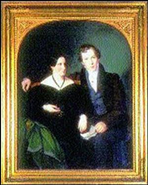 Автопортрет с женой.