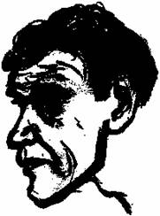 Юлий Даниэль. Рисунок Ларисы Богораз.