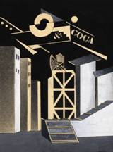 Эскиз декорации к спектаклю Final balance ( Letster sakhkhakl)картон, тушь, гуашь 33 x 50 1925.tiff