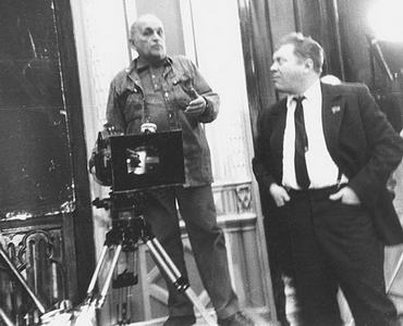 Михаил Калик и Геннадий Матвеев на съемках фильма «И возвращается ветер»