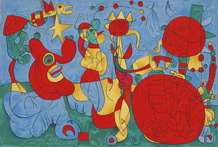 Жоан Миро. Иллюстрация к пьесе Альфреда Жарри «UbuRoi» (T&#eacute;riade, Paris, 1966). Коллекция Бориса Фридмана